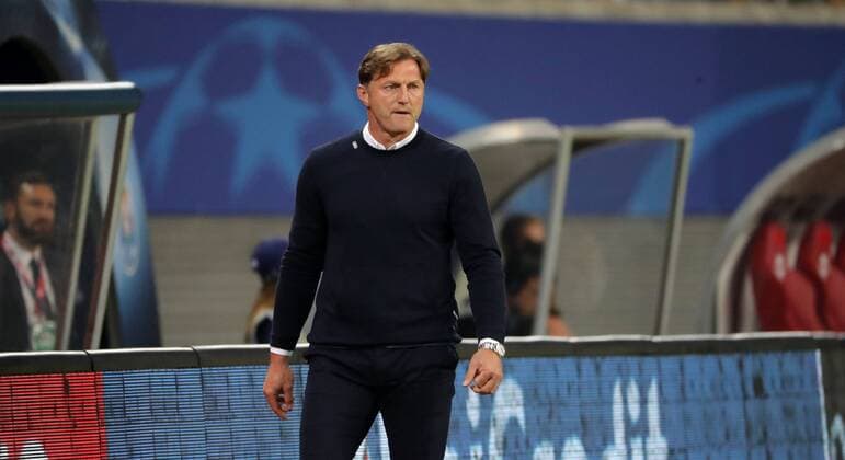 RB Leipzig Porto Football Champions League Leipzig 17 10 2017 Red Bull Arena Football UEFA Champions League Group G 3 Matchday Lawn ball sport Leipzig vs FC Porto in Picture team manager Ralph Hasenhüttl Hasenhuettl RB Leipzig