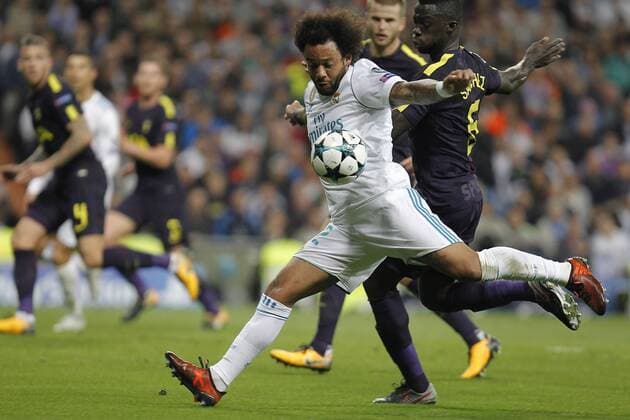 Soccer match between Real Madrid and Tottenham of Champions League 2017 2018 held at the Santiago Bernabeu stadium in Madrid Photo J Luis Cuesta 261 Cordon Press Marcelo  xJosexLuisxCuestax xx
