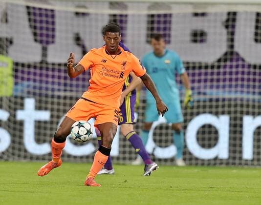 SOCCER - CL, Maribor vs Liverpool MARIBOR,SLOVENIA,17.OCT.17 - SOCCER - UEFA Champions League, group stage, NK Maribor vs Liverpool FC. Image shows Georginio Wihnaldum (Liverpool). GEPAxpictures xM.xOberlaender