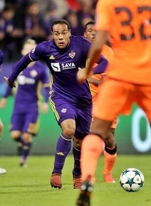 SOCCER - CL, Maribor vs Liverpool MARIBOR,SLOVENIA,17.OCT.17 - SOCCER - UEFA Champions League, group stage, NK Maribor vs Liverpool FC. Image shows Marcos Tavares (Maribor). GEPAxpictures xM.xOberlaender