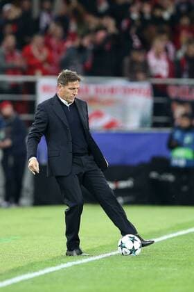 Match of the group stage of the Champions League between FC Spartak (Moscow, Russia) and FC Sevilla (Seville, Spain). ¢Coach: Eduardo Berizzo (ARG). 