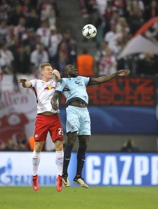 Photo Marcel Sabitzer Leipzig against Moussa MAREGA Football UEFA Champions League at Tue 17 10 2017 Group game RB Leipzig FC Porto