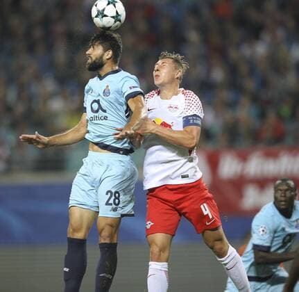 Photo Willi Orban Leipzig against Felipe Football UEFA Champions League at Tue 17 10 2017 Group game RB Leipzig FC Porto