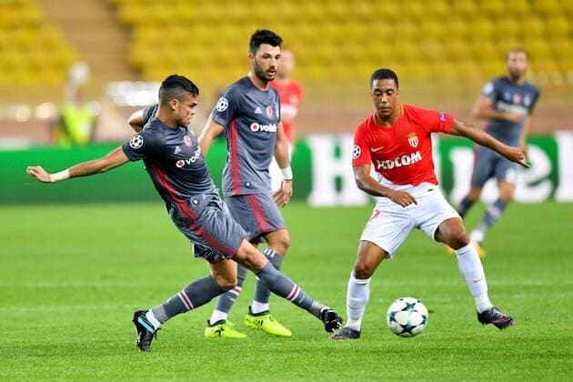 05 PEPE bes 17 Youri Tielemans mon 18 Tolgay Arslan bes FOOTBALL Monaco vs Besiktas Ligue des Champions 17 10 2017 FEP Panoramic 