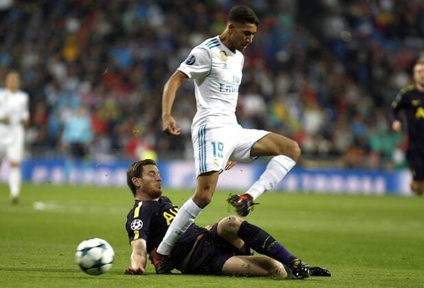 Soccer match between Real Madrid and Tottenham of Champions League 2017 2018 held at the Santiago Bernabeu stadium in Madrid Photo J Luis Cuesta 261 Cordon Press Achraf Hakimi  xJosexLuisxCuestax xx