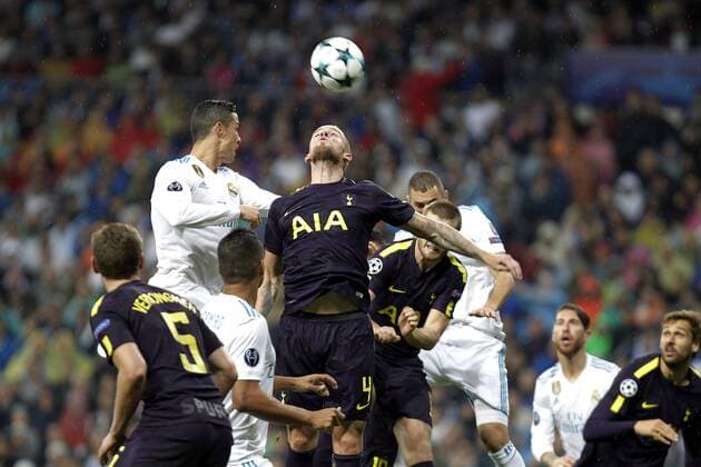 Soccer match between Real Madrid and Tottenham of Champions League 2017 2018 held at the Santiago Bernabeu stadium in Madrid Photo J Luis Cuesta 261 Cordon Press  xJosexLuisxCuestax xx