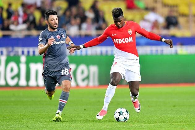 14 KEITA BALDE mon 18 Tolgay Arslan bes FOOTBALL Monaco vs Besiktas Ligue des Champions 17 10 2017 FEP Panoramic 
