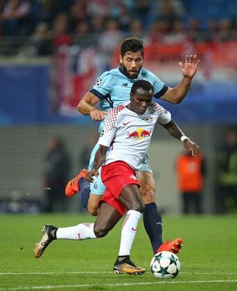 17 10 2017 Football UEFA Champions League 2017 2018 Group stage 3 Matchday RB Leipzig FC Porto in the Red Bull Arena Leipzig v l Felipe FC Porto against Bruma RB Leipzig