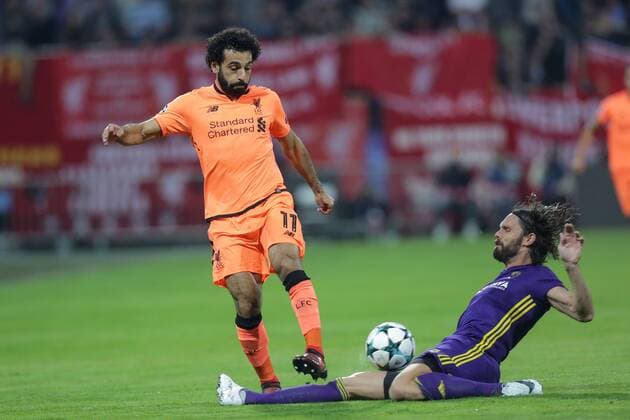 PXL_UEFA Champions League, NK Maribor vs Liverpool FC 17.10.2017., Ljudski vrt Stadium, Maribor, Slovenia - UEFA Champions League, 3rd round, group E, NK Maribor vs Liverpool FC. Mohamed Salah.  LukaxStanzl PIXSELL