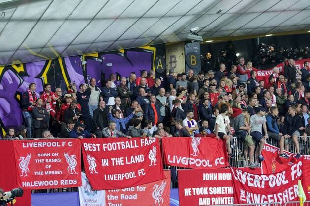 PXL_UEFA Champions League, NK Maribor vs Liverpool FC 17.10.2017., Ljudski vrt Stadium, Maribor, Slovenia - UEFA Champions League, 3rd round, group E, NK Maribor vs Liverpool FC. Supporters.  LukaxStanzl PIXSELL