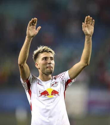 Photo Victory jubilation at Leipzig After the Final whistle Kevin Kampl Football UEFA Champions League at Tue 17 10 2017 Group game RB Leipzig FC Porto 3 2