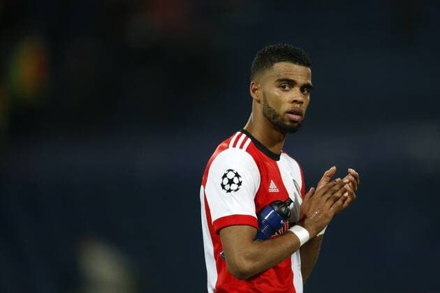 Jeremiah St Juste of Feyenoord during the UEFA Champions League group F match between Feyenoord Rotterdam and Shakhtar Donetsk at the Kuip on October 17, 2017 in Rotterdam, The Netherlands UEFA Champions League 2017 2018 xVIxVIxImagesx xJeroenxPutmansxIVx 9042836