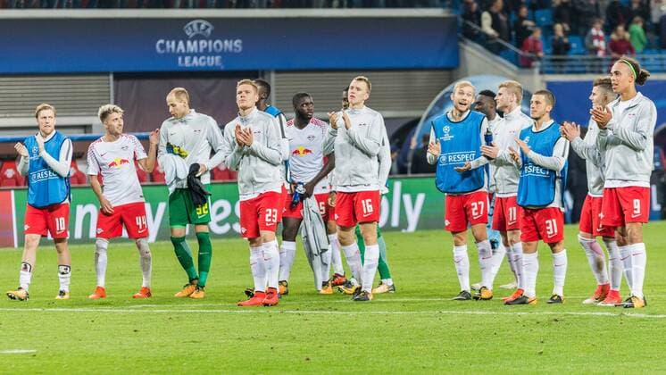 RB Leipzig thanks to at the supporters Football UEFA Champions League RB Leipzig FC Porto xprx