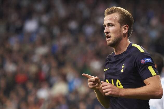 October 17, 2017 - Madrid, Spain - Harry Kane (forward; Tottenham Hotspur) in action during the UEFA Champions League match between Real Madrid and Tottenham Hotspur at Santiago Bernabeu on October 17, 2017 in Madrid Real Madrid vs Tottenham Hotspur UEFA Champions League  - ZUMAg15_ 20171017_zaf_g15_077 Copyright: xJackxAbuinx