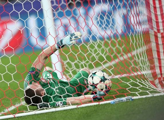 Match of the group stage of the Champions League between FC Spartak (Moscow, Russia) and FC Sevilla (Seville, Spain). goalkeeper â –57 Aleksandr Selikhov. 