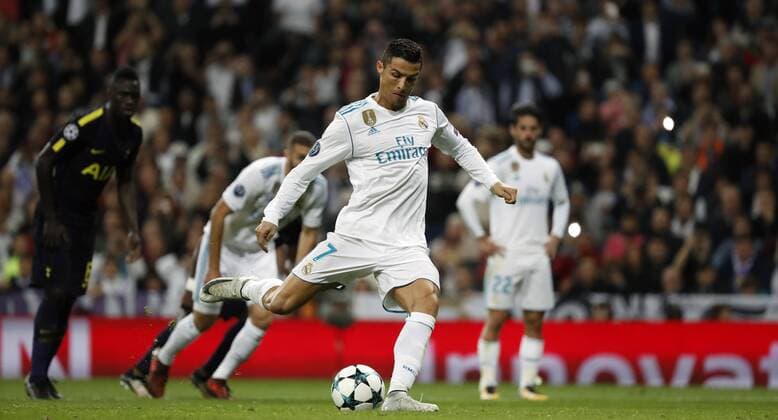 Madrid Spain 17 10 2017 UEFA Champions League 2017 18 Season Group stage Group H 3 Matchday Real Madrid Tottenham Hotspur goal to 1 1 through Cristiano Ronaldo Real Madrid