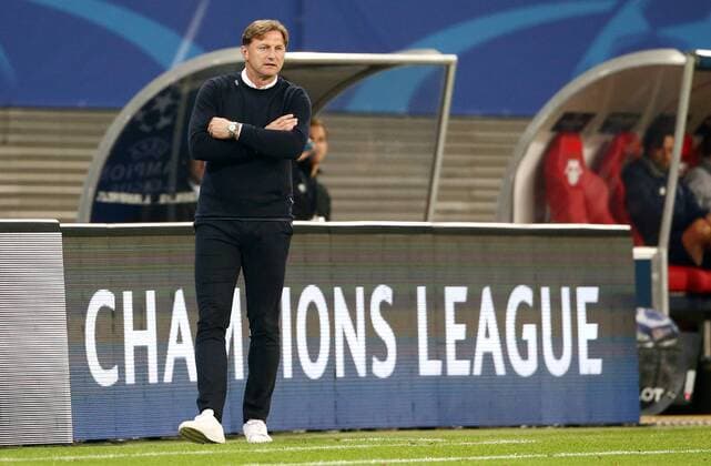 team manager Ralph Hasenhüttl Single cut out Action shot Sports Football Football UEFA CL Champions League men Season 2017 2018 17 10 2017 RB Leipzig RBL vs FC Porto