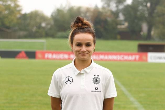 Lina Magull Photo call Women national team Football 18 10 2017 12 10 2017 Mainz Kastel Copyright: xWeissx Eibner-Pressefotox EP_rws