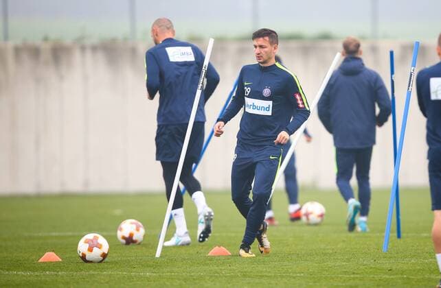 SOCCER - EL, A.Wien vs Rijeka, preview STEINBRUNN,AUSTRIA,18.OCT.17 - SOCCER - UEFA Europa League, FK Austria Wien vs HNK Rijeka, preview, training of A. Wien. Image shows Marco Pejic (A.Wien). GEPAxpictures xCh.xKelemen