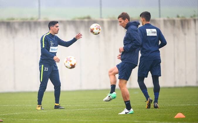 SOCCER - EL, A.Wien vs Rijeka, preview STEINBRUNN,AUSTRIA,18.OCT.17 - SOCCER - UEFA Europa League, FK Austria Wien vs HNK Rijeka, preview, training of A. Wien. Image shows David de Paula Gallardo (A.Wien). GEPAxpictures xCh.xKelemen