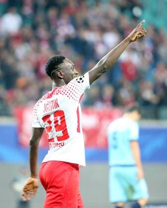 RB Leipzig Porto Football Champions League Leipzig 17 10 2017 Red Bull Arena Football UEFA Champions League Group G 3 Matchday RB Leipzig DEU vs FC Porto PRT 3 2 3 2 in Picture Jean Kevin Augustin 29 RB Leipzig cheered his Results to 3 1