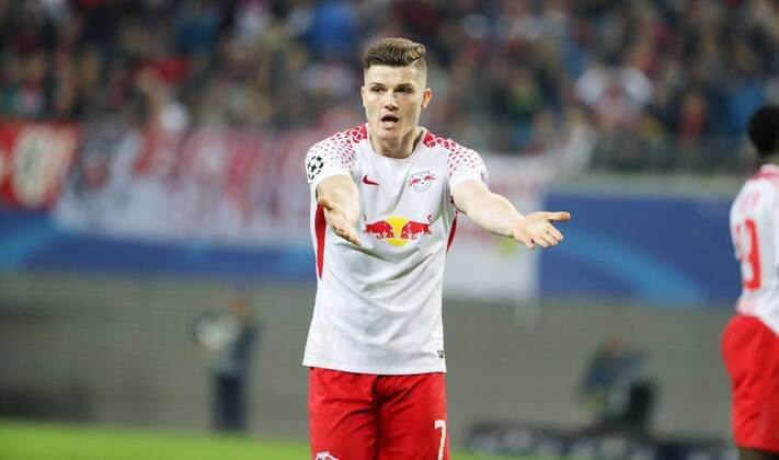 RB Leipzig Porto Football Champions League Leipzig 17 10 2017 Red Bull Arena Football UEFA Champions League Group G 3 Matchday Lawn ball sport Leipzig vs FC Porto 3 2 3 2 in Picture Marcel Sabitzer 7 RB Leipzig