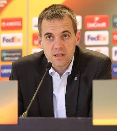 SOCCER - EL, A.Wien vs Rijeka, preview VIENNA,AUSTRIA,18.OCT.17 - SOCCER - UEFA Europa League, FK Austria Wien vs HNK Rijeka, preview, press conference PK Pressekonferenz of A.Wien. Image shows manager Markus Kraetschmer (A.Wien). GEPAxpictures xChristianxOrt