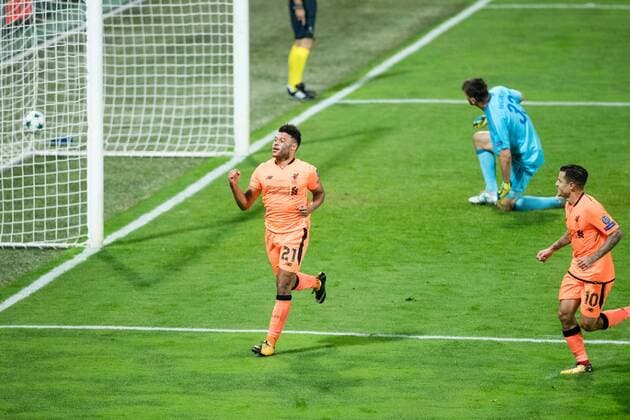 17 10 2017 Ljudski VRT Maribor SLO UEFA CL NK Maribor vs FC Liverpool Group E in Picture Alex Oxlade Chamberlain of Liverpool FC Celebrates during The UEFA Champions League Group E Match between NK Maribor and FC Liverpool AT The Ljudski VRT in Maribor Slovenia ON 2017 10 17 Maribor  EP_spo