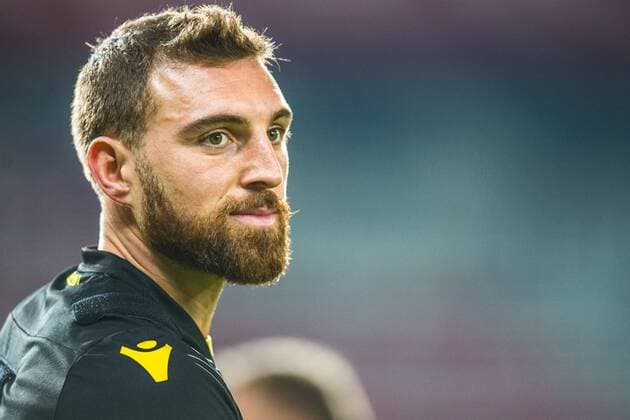 WAREGEM, training Vitesse, Voetbal, Seizoen 2017 2018, Europa League, groepsfase, Regenboogstadion, 18-10-2017, Guram Kashia tijdens de training Training Vitesse  x1764641x