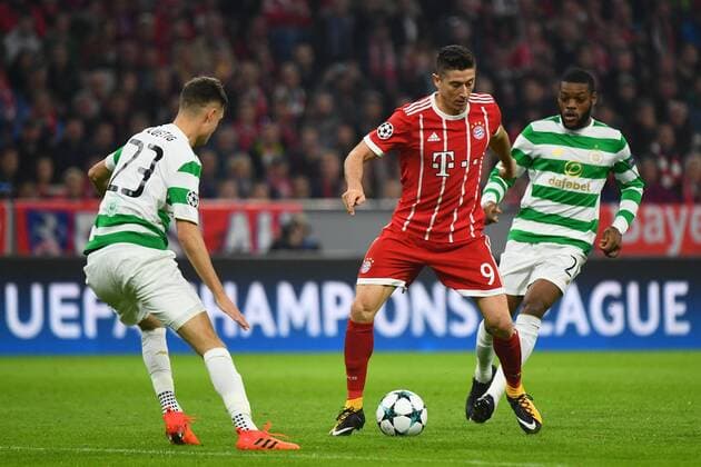 18 10 2017 xJHx Football Champions League FC Bavaria Munich Celtic Glasgow emspor v l Mikael funny Celtic FC Robert Lewandowski FCB FC Bavaria Munich Olivier Ntcham Celtic FC Munich