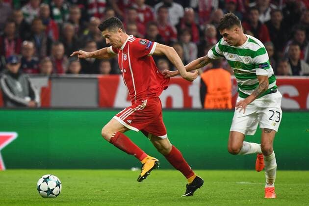 18 10 2017 xJHx Football Champions League FC Bavaria Munich Celtic Glasgow emspor v l Arjen seals FCB FC Bavaria Munich Mikael funny Celtic FC Munich