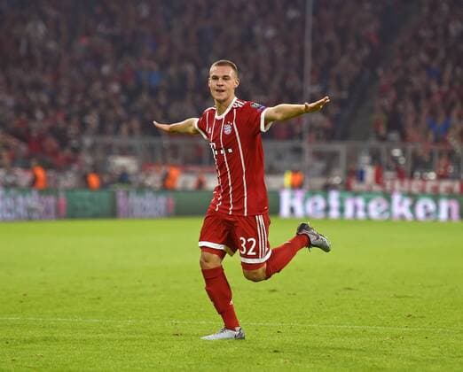 18 10 2017 Football UEFA Champions League 2017 2018 Group stage 3 Matchday FC Bavaria Munich Celtic Glasgow in the Alliance Arena Munich goal celebration Joshua KIMMICH FC Bavaria Munich
