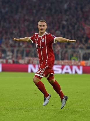 18 10 2017 Football UEFA Champions League 2017 2018 Group stage 3 Matchday FC Bavaria Munich Celtic Glasgow in the Alliance Arena Munich goal celebration Joshua KIMMICH FC Bavaria Munich