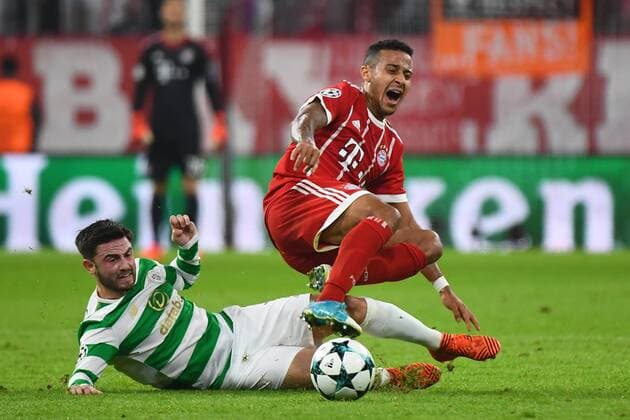 18 10 2017 xJHx Football Champions League FC Bavaria Munich Celtic Glasgow emspor v l Patrick Roberts Celtic FC Thiago FCB FC Bavaria Munich Munich