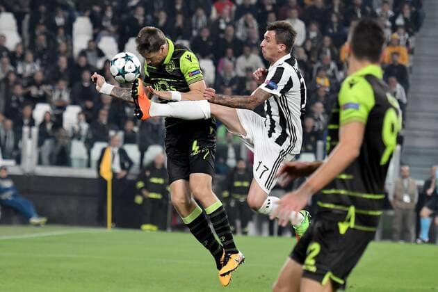 Fußball, CL, Juventus Turin - Sporting Lissabon Mario Mandzukic. Torino 18-10-2017 Allianz Stadium Football Calcio Champions League Group D Juventus - Sporting CP Foto Andrea Staccioli Insidefoto andreaxstaccioli