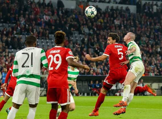 Munich Germany 18 10 2017 UEFA Champions League 2017 18 Season Group stage Group B 3 Matchday FC Bavaria Munich Celtic Glasgow goal to 3 0 Scorer Mats Hummels FCB DeFodi048