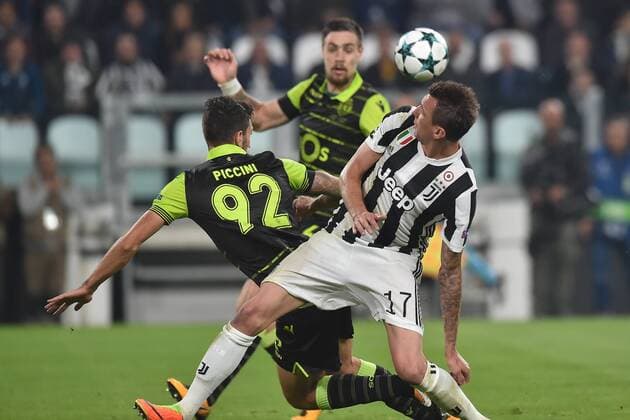 Fußball, CL, Juventus Turin - Sporting Lissabon Mario Mandzukic Juventus Torino 18-10-2017 Allianz Stadium Football Calcio Champions League Group D Juventus - Sporting CP Foto Andrea Staccioli Insidefoto andreaxstaccioli