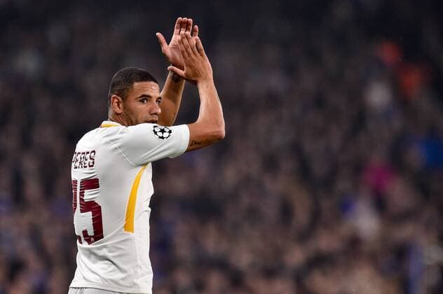 Bruno Peres of Roma during the UEFA Champions League Group C match between Chelsea and Roma at Stamford Bridge, London, England on 18 October 2017. Copyright: xGiuseppexMaffiax 17180054