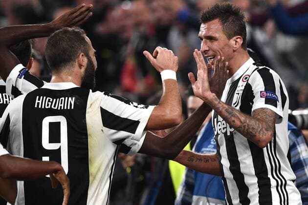 Mg Torino 18 10 2017 - Champions League Juventus-Sporting foto Matteo Gribaudi Image nella foto: esultanza gol Mario Mandzukic 