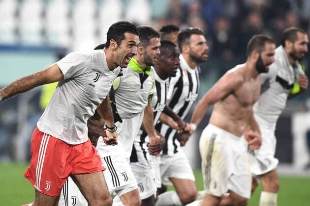 Mg Torino 18 10 2017 - Champions League Juventus-Sporting foto Matteo Gribaudi Image nella foto: esultanza a fine gara Juventus 