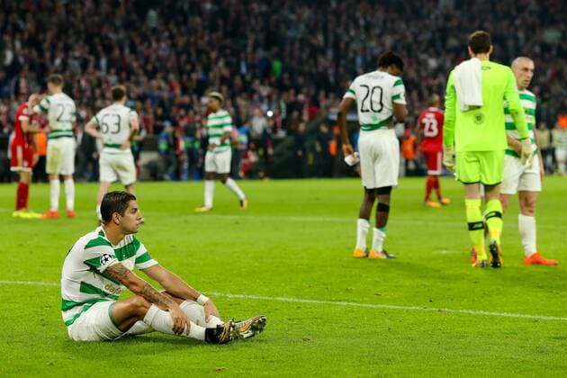 Munich Germany 18 10 2017 UEFA Champions League 2017 18 Season Group stage Group B 3 Matchday FC Bavaria Munich Celtic Glasgow Cristian Gamboa CFC DISAPPOINTED Disappointment DeFodi048