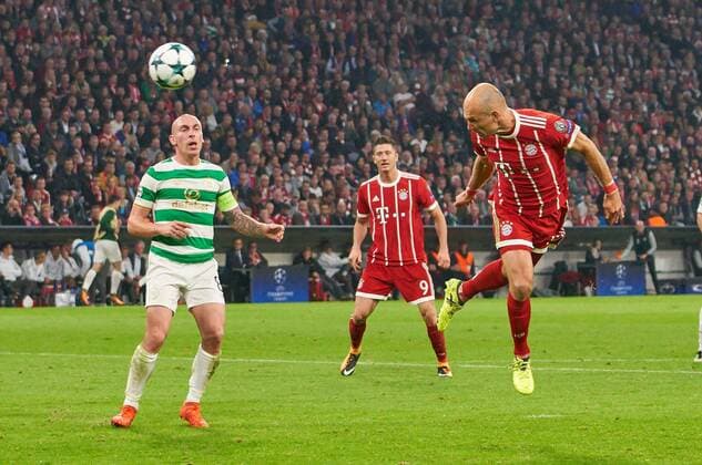 Arjen seals FCB 10 award Torchance FC Bavaria Munich Celtic Glasgow Group stage Leg Football UEFA Champions League Munich 18 10 2017 CL Season 2017 2018