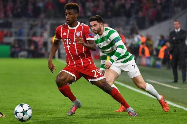 18 10 2017 xJHx Football Champions League FC Bavaria Munich Celtic Glasgow emspor v l Patrick Roberts Celtic FC Kingsley Coman FCB FC Bavaria Munich Munich