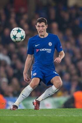 Andreas Christensen of Chelsea during the UEFA Champions League Group C match between Chelsea and Roma at Stamford Bridge London England on 18 October 2017 Photo by Salvio Calabrese  xSalvioxCalabresex xAFP7x xchelseaxvxRoma,xChampionsxLeague.xOctx18thx2017x