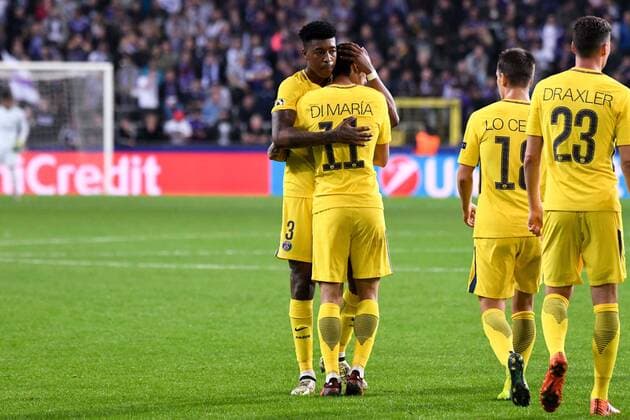 03 PRESNEL KIMPEMBE psg JOIE FOOTBALL Anderlecht vs Paris SG Ligue des Champions 18 10 2017 AnthonyBIBARD FEP Panoramic 