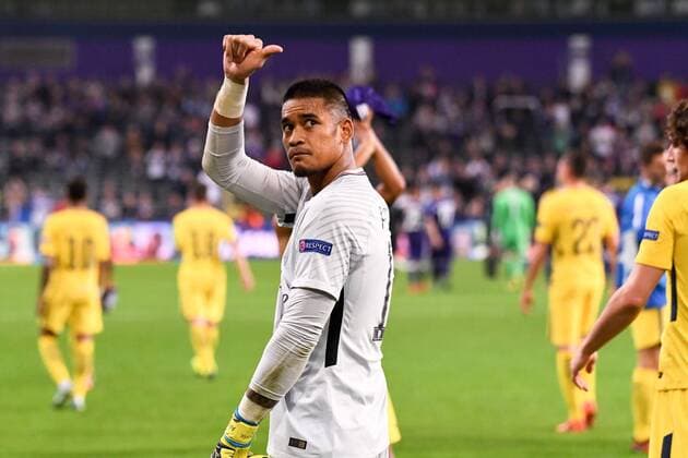 16 ALPHONSE AREOLA psg JOIE FOOTBALL Anderlecht vs Paris SG Ligue des Champions 18 10 2017 AnthonyBIBARD FEP Panoramic 
