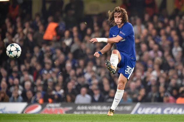October 18, 2017 - London, United Kingdom - David Luiz of Chelsea during the UEFA Champions League match between Chelsea v AS Roma at Stamford Bridge Stadium, London, United Kingdom on 18 October 2017. Chelsea v AS Roma - UEFA Champions League  - ZUMAn230 20171018_zaa_n230_389 Copyright: xGiuseppexMaffiax