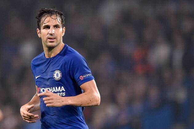 October 18, 2017 - London, United Kingdom - Cesc Fabregas of Chelsea during the UEFA Champions League match between Chelsea v AS Roma at Stamford Bridge Stadium, London, United Kingdom on 18 October 2017. Chelsea v AS Roma - UEFA Champions League  - ZUMAn230 20171018_zaa_n230_423 Copyright: xGiuseppexMaffiax
