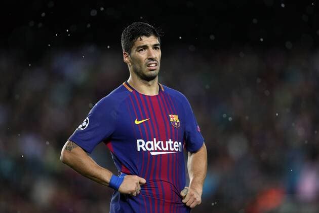 October 18, 2017 - Barcelona, Spain - October 18, 2017 - Barcelona, Catalonia, Spain - LUIS SUAREZ of Barcelona during the UEFA Champions League, Group D football match between FC Barcelona Barca and Olympiacos FC at Camp Nou stadium in Barcelona, Spain. Football - UEFA Champions League - FC Barcelona vs Olympiacos FC  - ZUMAb169 20171018_zaa_b169_018 Copyright: xManuelxBlondeau Aop.Pressx