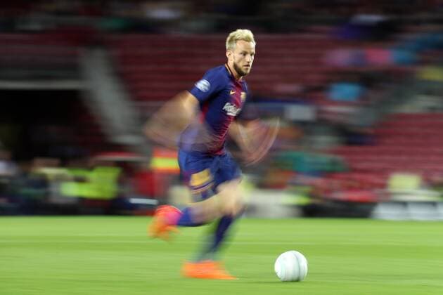 October 18, 2017 - Barcelona, Spain - October 18, 2017 - Barcelona, Catalonia, Spain - IVAN RAKITIC of Barcelona during the UEFA Champions League, Group D football match between FC Barcelona Barca and Olympiacos FC at Camp Nou stadium in Barcelona, Spain. Football - UEFA Champions League - FC Barcelona vs Olympiacos FC  - ZUMAb169 20171018_zaa_b169_037 Copyright: xManuelxBlondeau Aop.Pressx